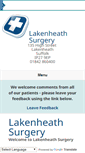 Mobile Screenshot of lakenheathsurgery.co.uk
